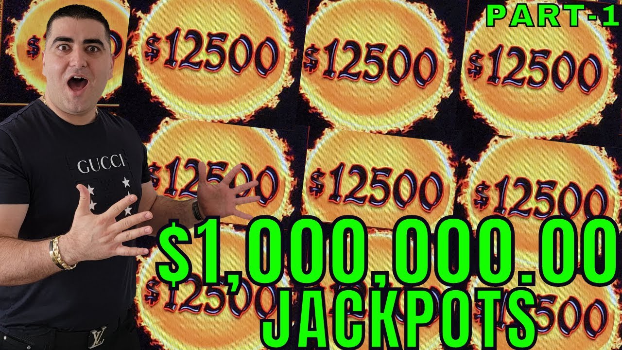 $1,000,000.00 On JACKPOTS In Las Vegas | Part-1