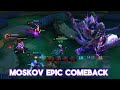 MOSKOV EPIC COMEBACK #mobilelegends #fyp  