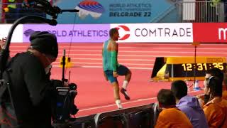 Thiago Moura (BRA) 231 cm AIR 5. Place High Jump Men World Indoor Championships Belgrade 2022
