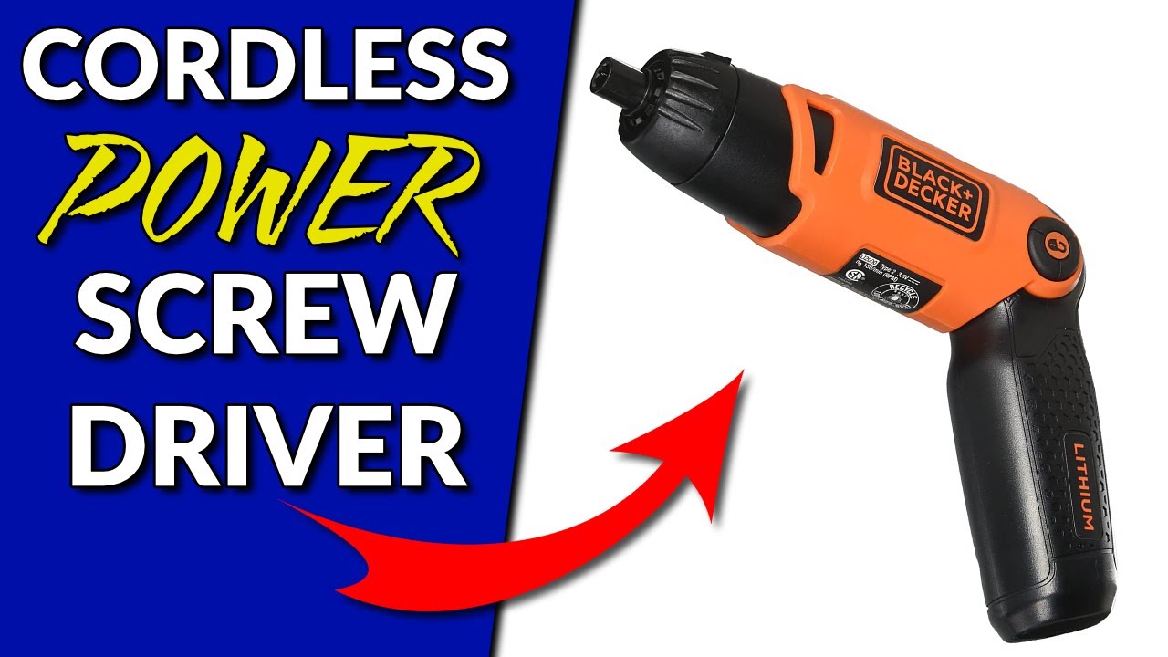 BLACK+DECKER Cordless Screwdriver 