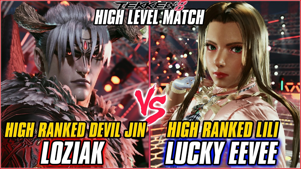 TEKKEN 8 ▰ LOZIAK (Devil Jin) vs LUCKY EEVEE (Lili) ▰ T8 HIGH LEVEL GAMEPLAY