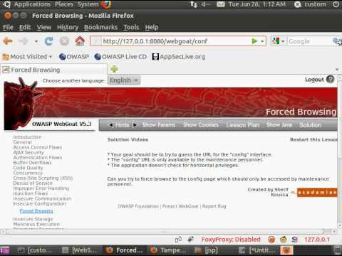 WebGoat 5.3 - Forced Browsing