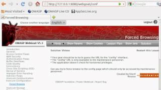 WebGoat 5.3 - Forced Browsing