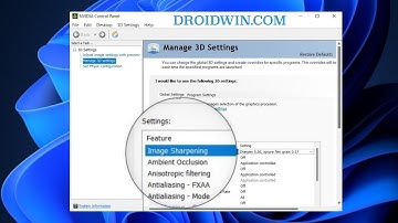 Fix Missing Image Sharpening in Nvidia Control Panel