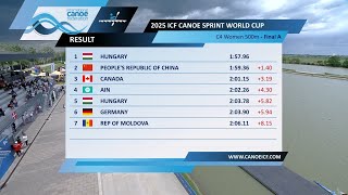 C4 Women 500m - Final A / 2025 ICF Canoe-Kayak Sprint World Cup Szeged