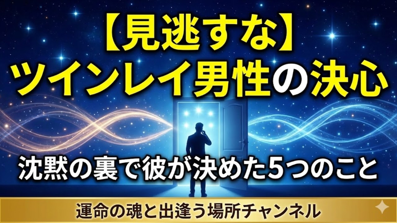 【衝撃】ツインレイ男性の決心 沈黙の裏で彼が決めた5つのこと