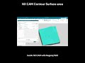 NX CAM Contour surface area #NXCAM #siemensnx