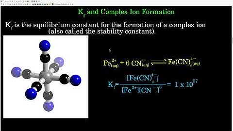 Chem 102 Chapter 16-2 Complex Ion Formation