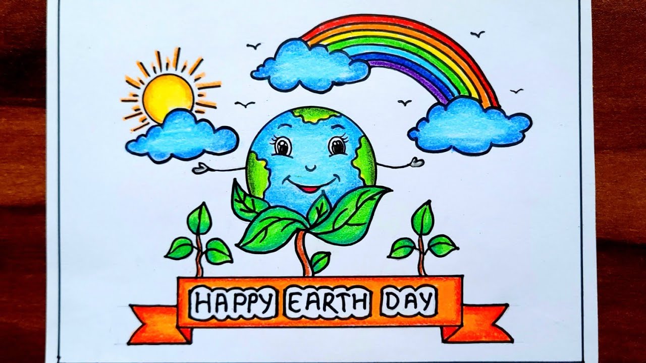 Earth Day Poster 2023 Easy / Earth Day Drawing Competition - YouTube