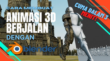 Cara Buat Animasi 3D Berjalan di Blender cuma dalam 3 menit!
