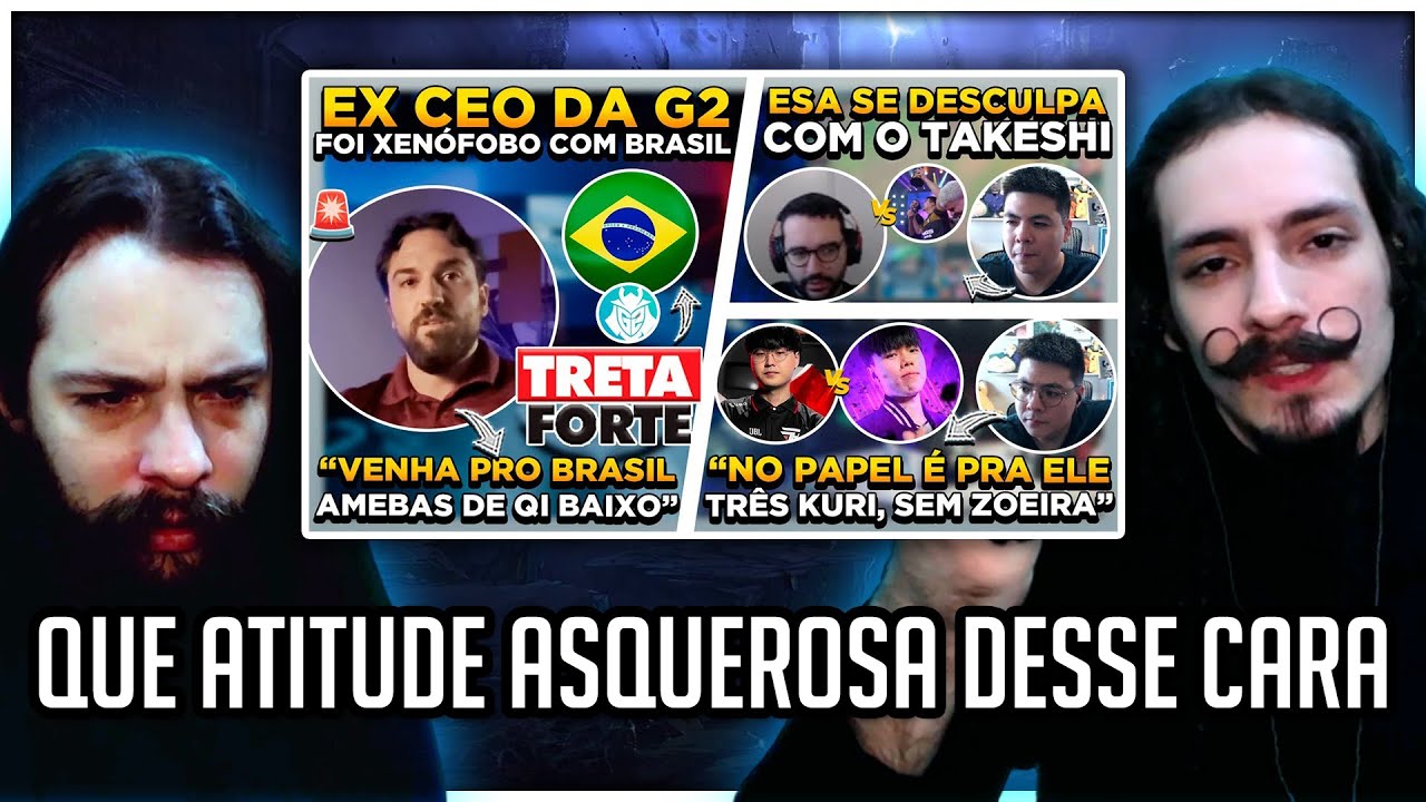 Reagindo a mais uma TRETA PESADA - FUNDADOR DA G2 foi R4AClSTA com BRASIL!!! | Rick e Re React