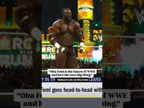 Michael Cole with high praise for Oba Femi 👏