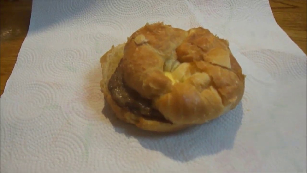 Great Value Sausage, Egg, & Cheese On A Croissant YouTube
