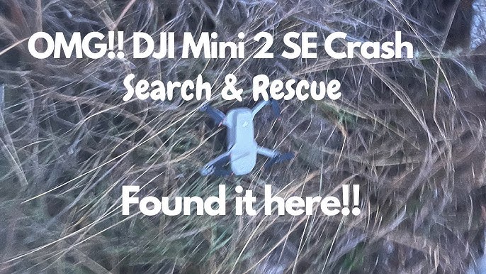 DJI Mini 2 crash landing scenario illustrations