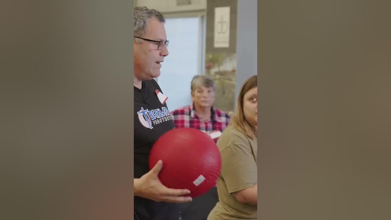 Balance Ball Game A Fun Exercise for Amputees with Prostheses! YouTube