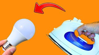 ใช้เตารีดปรับเรียบและซ่อมไฟ LED ทั้งหมดในบ้านของคุณ! 3 วิธีซ่อมหลอดไฟ LED ง่ายๆ !!
