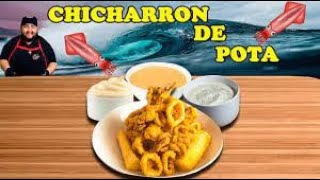 CHICHARRÓN DE POTA 🦑👨 🍳❤  AJI CAUSA