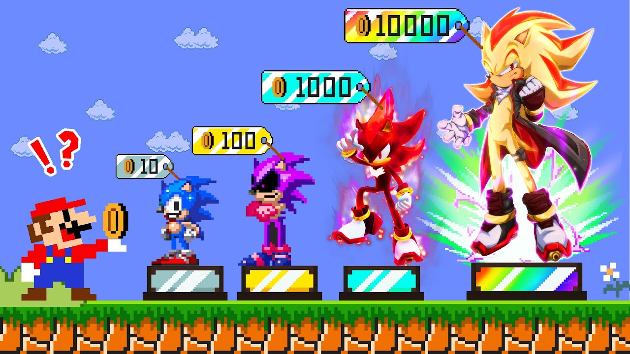 Super Mario Bros., But Mario Can Buy All Super Sonic Power up in Super Mario Galaxy| POWER-UP MARIO