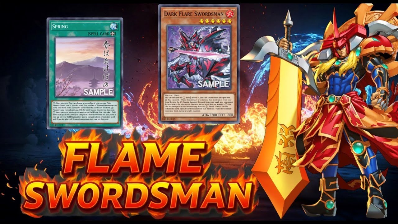 (Ygopro MDPRO3 )new Flame Swordsman deck,Dark Flare Swordsman, [DUAD