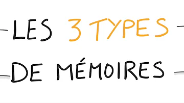 Quelles sont les 3 types de mémoires