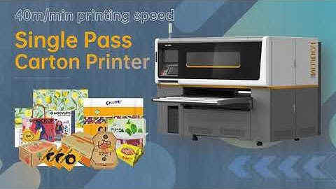 Foofon Large Format Digital Paper Bag Printer Pizza Cardboard Printer Single Pass Carton Printer