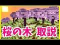 【マイクラJava版1.20】桜の木の育て方や作り方 桜の苗木や、葉、桃色の花びらの使い方 まあクラ 【ゆっくり実況】