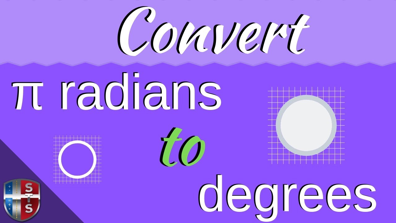 How To Convert Pi Radians To Degrees YouTube How To Convert Pi Radians To Degrees YouTube