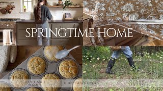 Cottagecore Living | Cozy Spring Baking | | Handmade Chair Cushions | Cottagecore Design Vlog