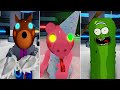 CYBORG DOGGY VS PARTY PIGGY VS PICKLE RICK JUMPSCARE - Roblox Piggy RP