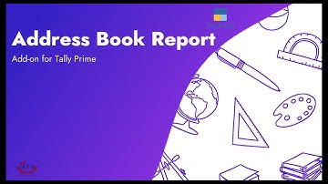 Address Book Add-on for TallyPrime