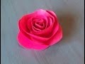 как просто сделать розу из бумаги ///  how easy it is to make a rose out of paper