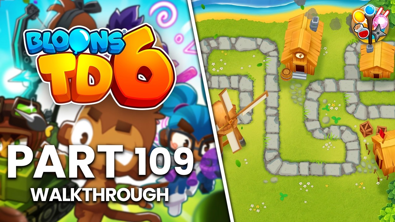 Bloons TD 6 - Part 109 | Town Center Magic Monkeys Only (No Commentary Walkthrough)