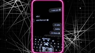 Messanger Chat Lyrics 🔥 || aligth motion video editing || xml preset aligth motion ⚡💕🔥🔪 screenshot 5