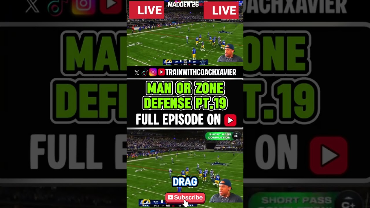🏈"MAN OR ZONE DEFENSE PT.19!"🔴 | QB 1 Live | Madden 26 Superstar Mode | with Coach Xavier