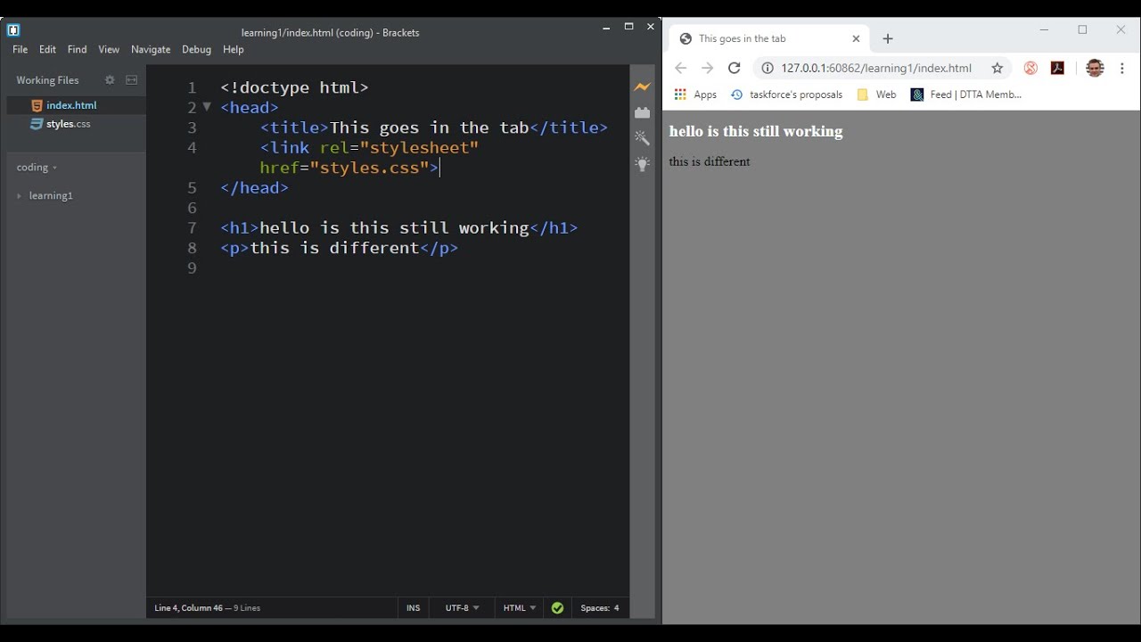 Getting setup & started HTML / CSS - YouTube