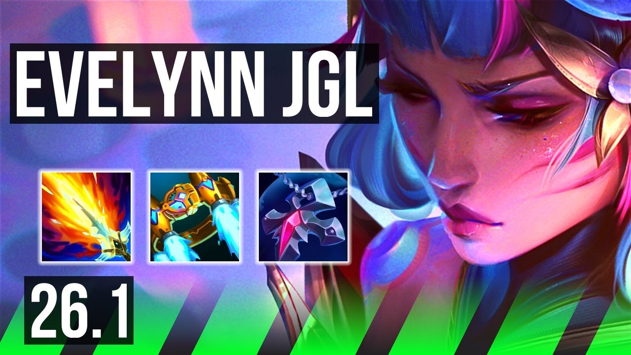 EVELYNN vs DR. MUNDO (JGL) | 76K damage, First Strike | KR Master | 26.1