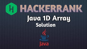 Java 1D Array | Hackerrank Problem #javasolution #hackerranksolutions #easylevel  #javapractice