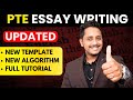 Pte essay writing  new template new algorithm full tutorial  skills pte academic