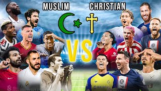 Legends Muslim Players 🆚 Legends Christian Players 😮🔥 (Ronaldo, Messi, Benzema, Neymar) 🔥
