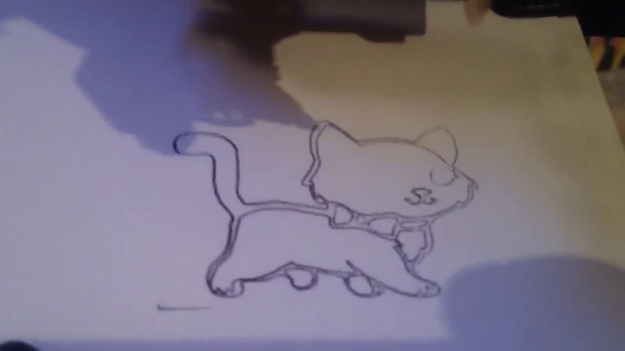 Drawing Cat using mini Arduino CNC homemade