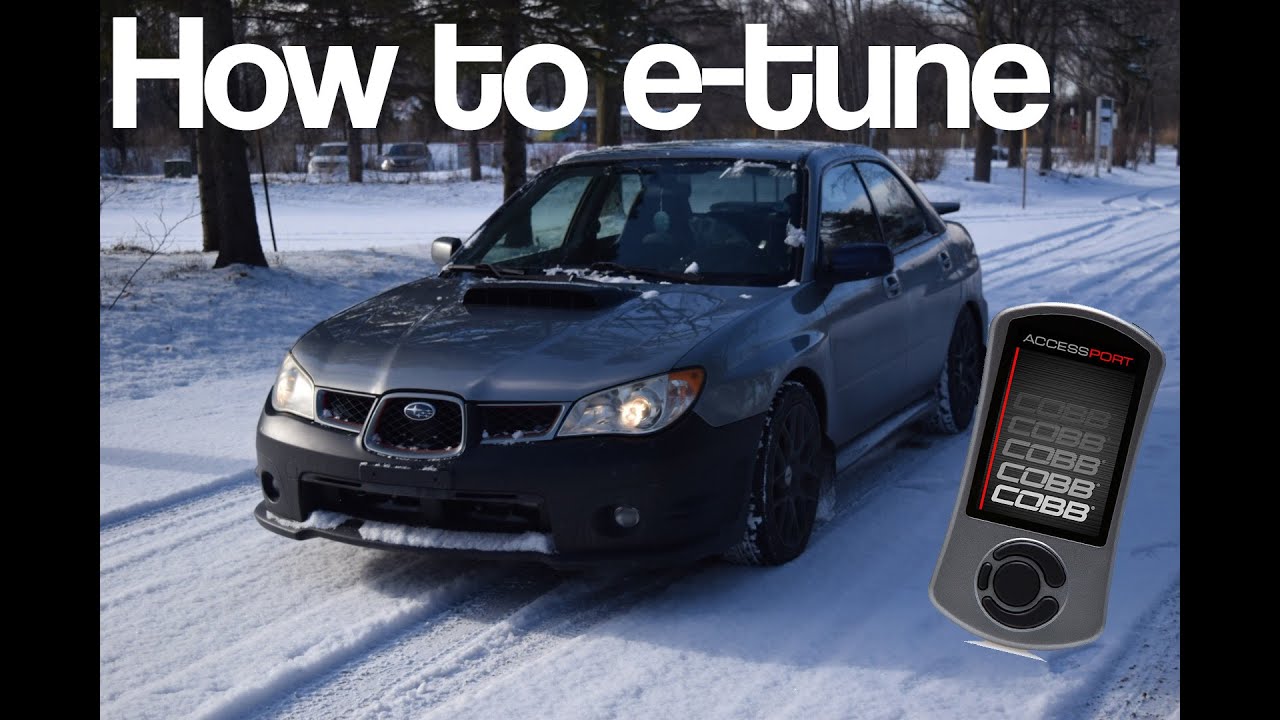 How to E Tune your car| Subaru WRX Cobb Accessport - YouTube