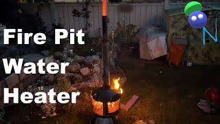 Fire Pit Hot Water Heater