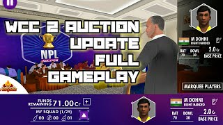 WCC2 IPL 2019 Auction Update Full Gameplay Review World cricket championship aNdroid / IOS