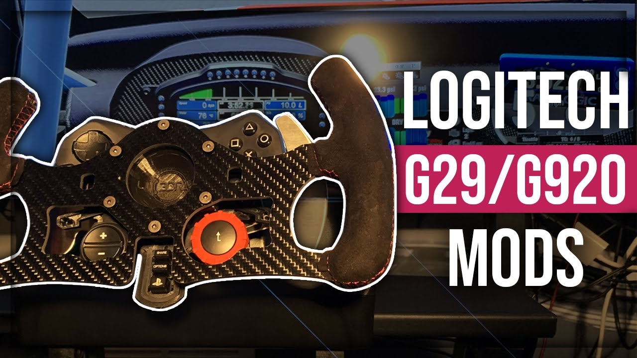 Logitech G27 / G29 / G920 / G923 Formula style steering wheel mod