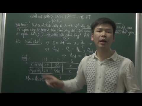Video Toán 9 - Giải bài toán bằng cách lập hệ phương trình -... - youtube