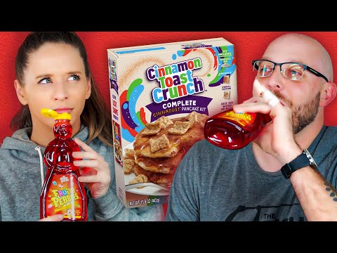 Trying Fruity Pebbles Syrup & Cinnamon Toast Crunch Pancakes (What's In Store Ep. 9)