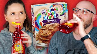 Trying Fruity Pebbles Syrup &  Cinnamon Toast Crunch Pancakes (What's In Store Ep. 9) by Lily Marston 36,246 views 2 years ago 25 minutes