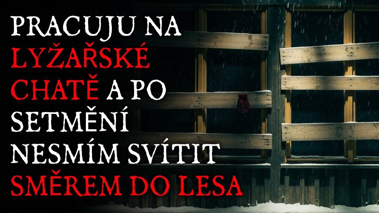 Pracuju na lyžařské chatě a po setmění nesmím svítit směrem do lesa - Creepypasta CZ