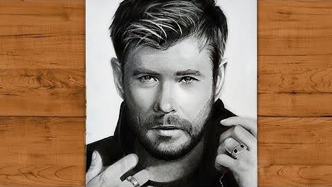 Drawing Chris Hemsworth - Art with Sourabh