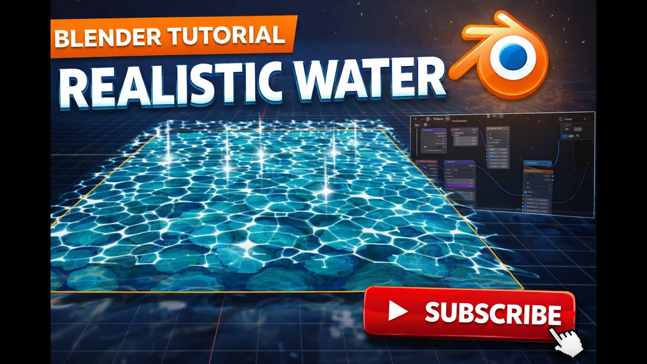 Blender Realistic Water Shader & Animation | FREE